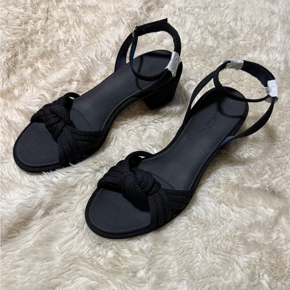 NWT Rothy’s The Knot Sandal in Black - Size 11 - Picture 3 of 7